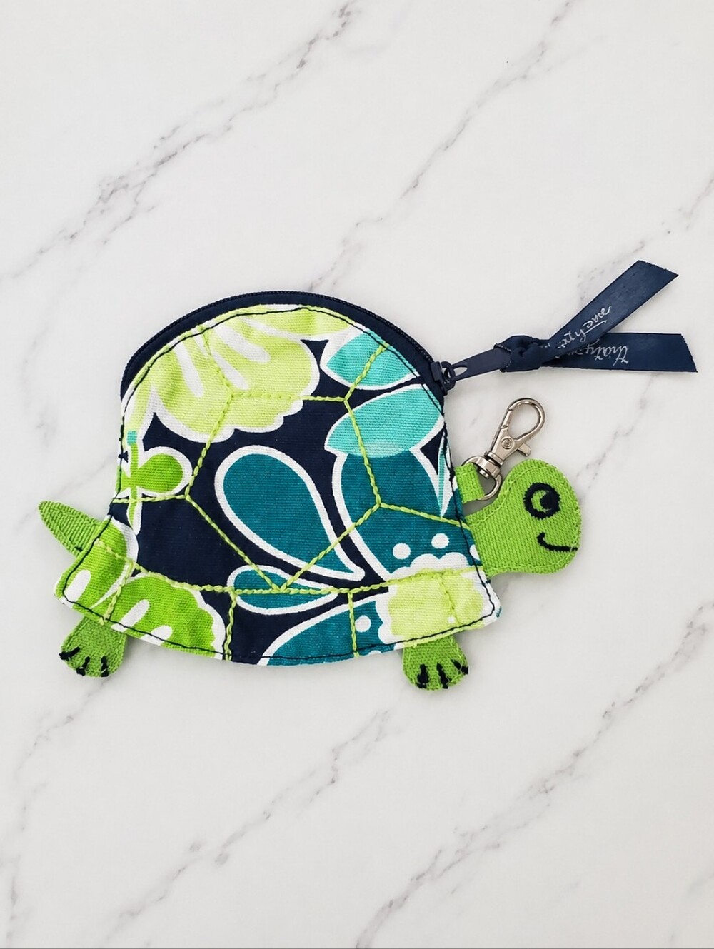 Thirty-One Sea Turtle Coin Purse Keychain